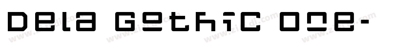 Dela Gothic One字体转换